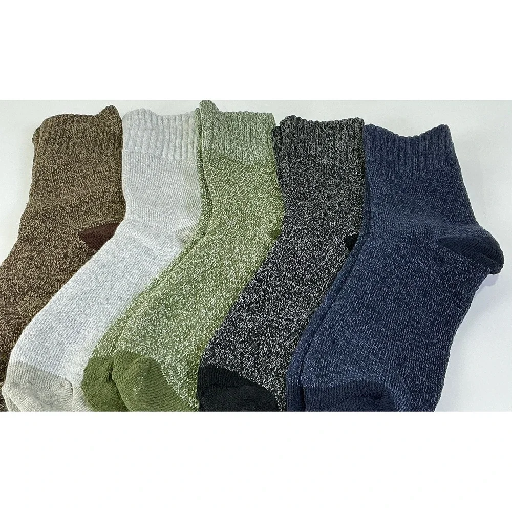 Mens Cozy Thermal Crew‎ Socks 5 Pack Winter Warm Boot Socks For Cold Weather